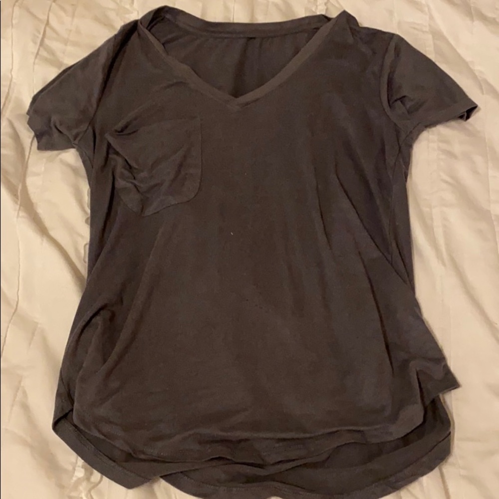 Suede vneck